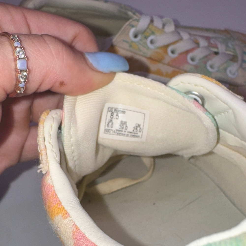 Vans “Psychedelic Tie-Dye” Canvas Shoes, New, W8.5 - Picture 7 of 7